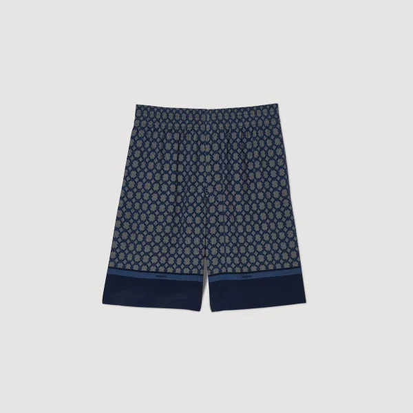 Sandro Paris Bermudas Estampadas-Homem Calças E Bermudas