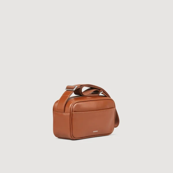 Sandro Paris Bolsa Pequena De Couro Liso-Homem Mini Bolsas