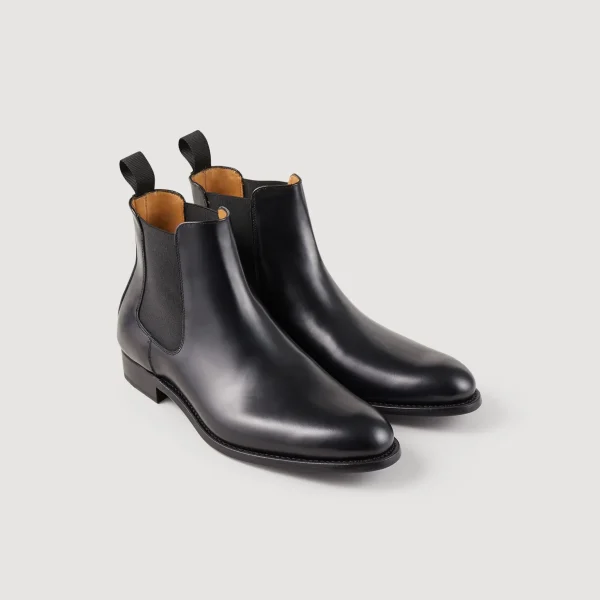 Sandro Paris Botas Chelsea De Couro-Homem Calçados Urbanos