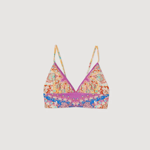 Sandro Paris Bralette Estampado-Mulheres Tops E Camisas