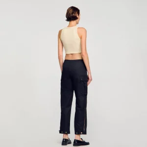 Sandro Paris Calça Cargo-Mulheres Calça