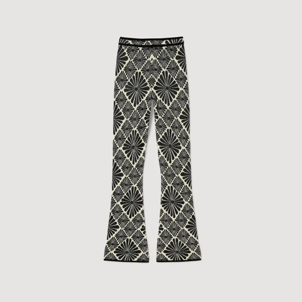 Sandro Paris Calça Jacquard Com Flores-Mulheres Conjuntos