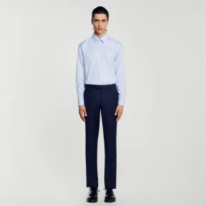 Sandro Paris Camisa Classica De Algodao-Homem Camisas