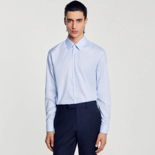 Sandro Paris Camisa Classica De Algodao-Homem Camisas