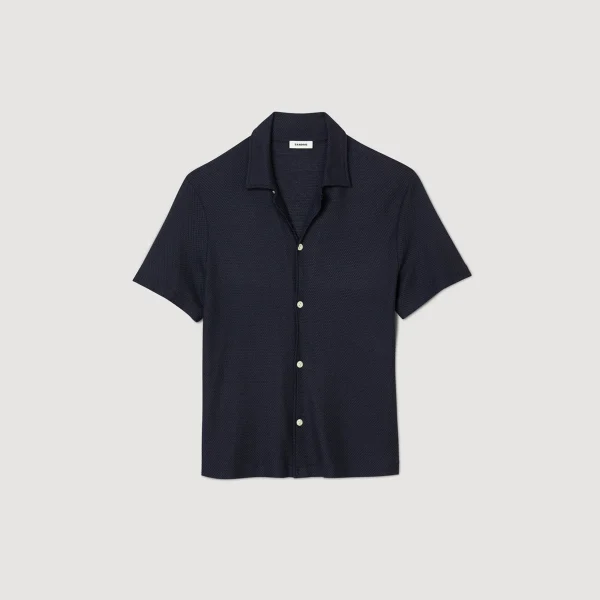 Sandro Paris Camisa De Gola Italiana-Homem Camisas