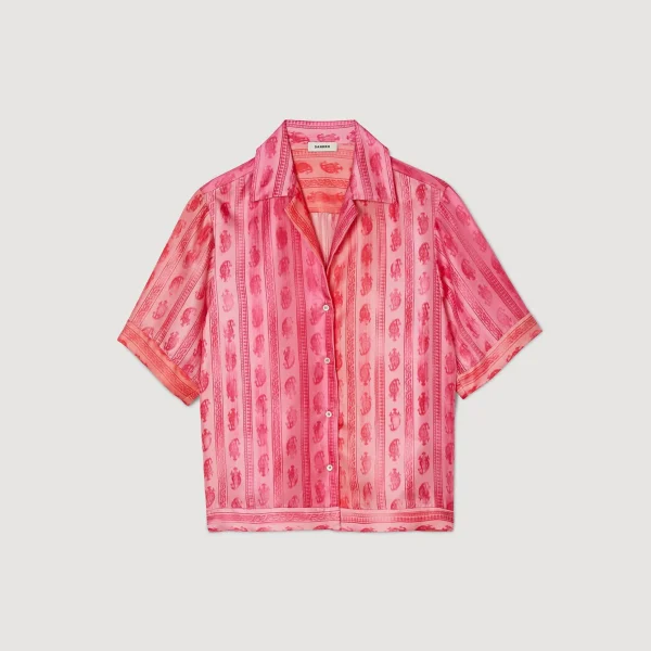 Sandro Paris Camisa Estampada Paisley-Mulheres Conjuntos