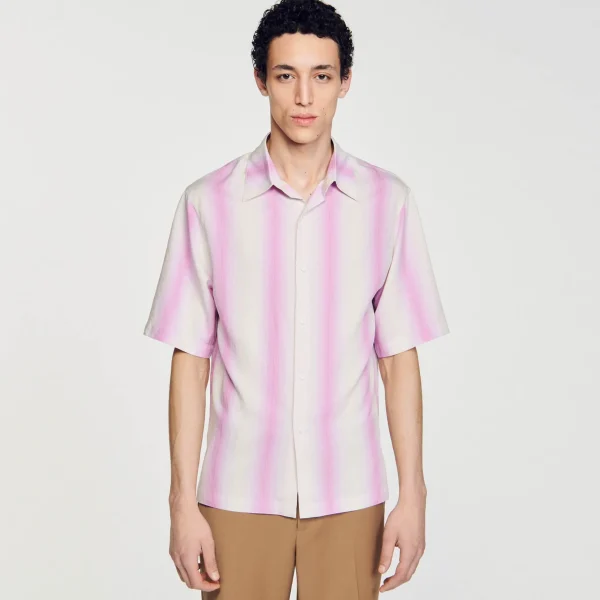 Sandro Paris Camisa Listrada-Homem Camisas