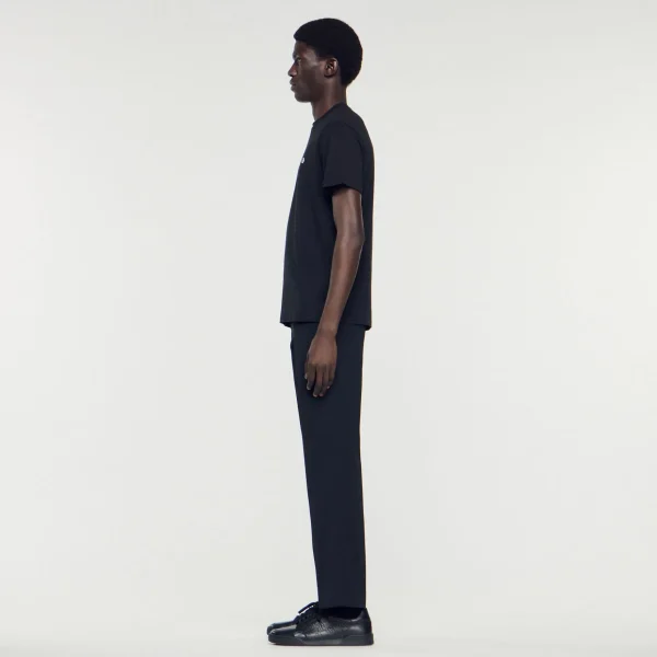 Sandro Paris Camiseta Com Patch Cruzado Quadrado-Homem Camisetas E Pólos