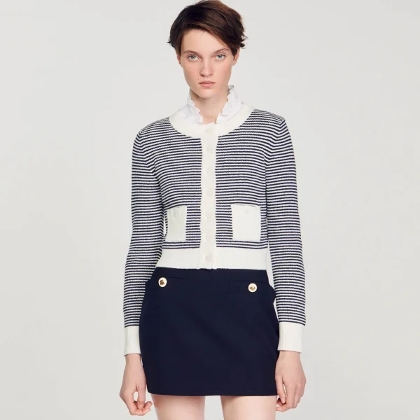 Sandro Paris Cardigan Tricotado-Mulheres Conjuntos