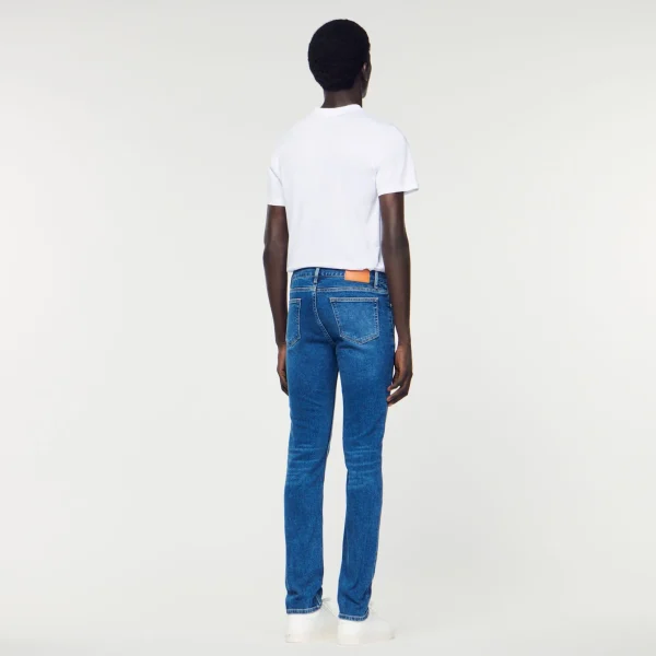 Sandro Paris Jeans Slim Com Lavagem Sem Agua-Homem Vaqueiros