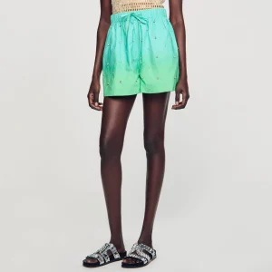 Sandro Paris Shorts Com Strass-Mulheres Saias E Shorts