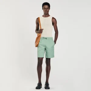 Sandro Paris Shorts De Algodao-Homem Calças E Bermudas