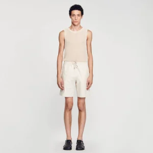 Sandro Paris Shorts De Algodao-Homem Calças E Bermudas