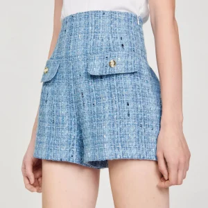 Sandro Paris Shorts De Tweed-Mulheres Conjuntos