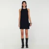 Sandro Paris Vestido Com Gola Com Joias-Mulheres Vestidos