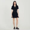 Sandro Paris Vestido Curto De Tweed-Mulheres Vestidos