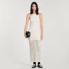 Sandro Paris Vestido Longo De Malha-Mulheres Vestidos